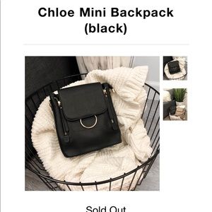 Chloe mini backpack NEVER WORN